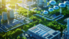 Industries - Energy - mobile - Navigating the new energy landscape. A green energy plant