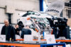 Benchmarking Center Aachen - a workshop hall with car components for benchmarking