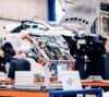 Benchmarking Center Aachen - a workshop hall with car components for benchmarking